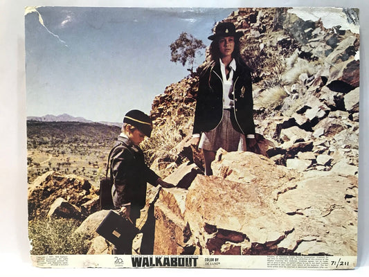 ORIGINAL LOBBY CARD - WALKABOUT (d) - 1971 - key card - Australian