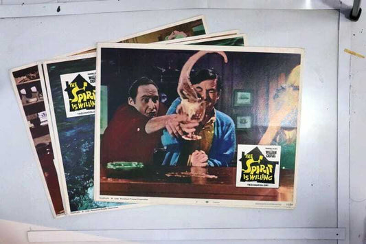 ORIGINAL LOBBY CARDS - THE SPIRIT IS WILLING - 1967 - set of 8