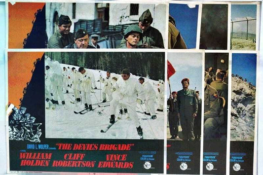 ORIGINAL LOBBY CARDS - THE DEVIL'S BRIGADE - 1968 - set of 8