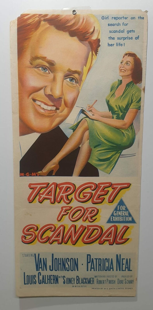 ORIGINAL DAYBILL MOVIE POSTER - TARGET FOR SCANDAL