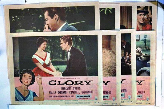 ORIGINAL LOBBY CARDS - GLORY - 1956 - set of 8