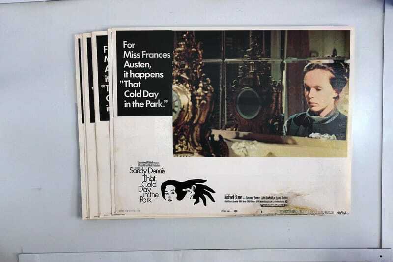 ORIGINAL LOBBY CARDS -THAT COLD DAY IN THE PARK - 1969 - set of 8