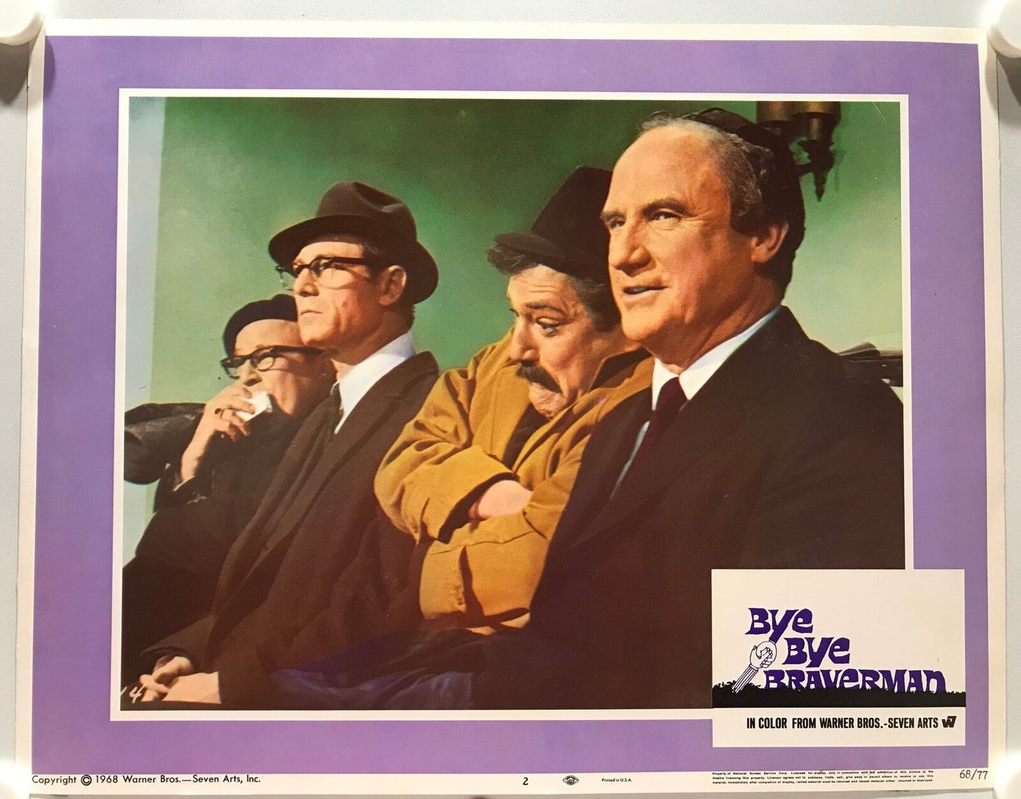 ORIGINAL LOBBY CARDS - BYE BYE BRAVERMAN - 1968 - set of 8