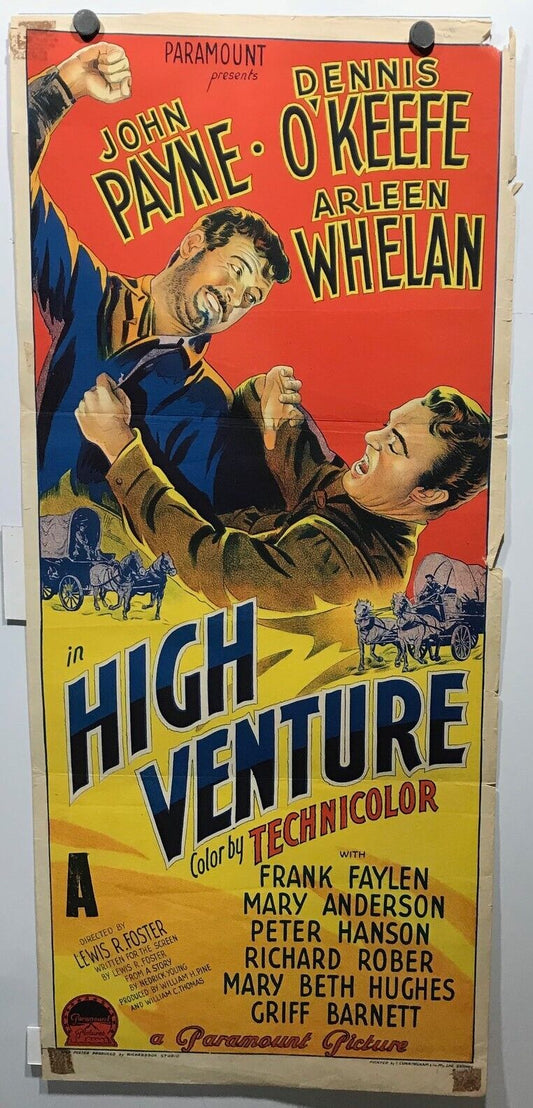 ORIGINAL DAYBILL MOVIE POSTER - HIGH VENTURE