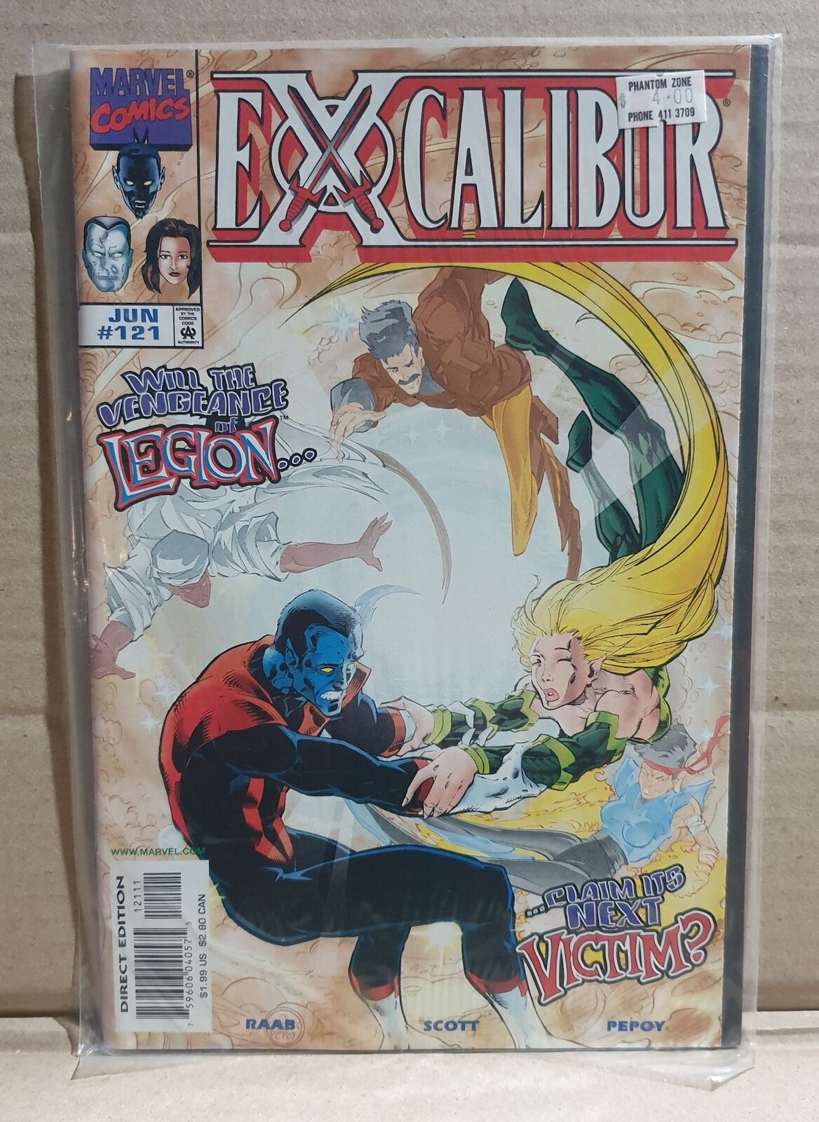 COMIC BOOK -  MARVEL EXCALIBUR #121