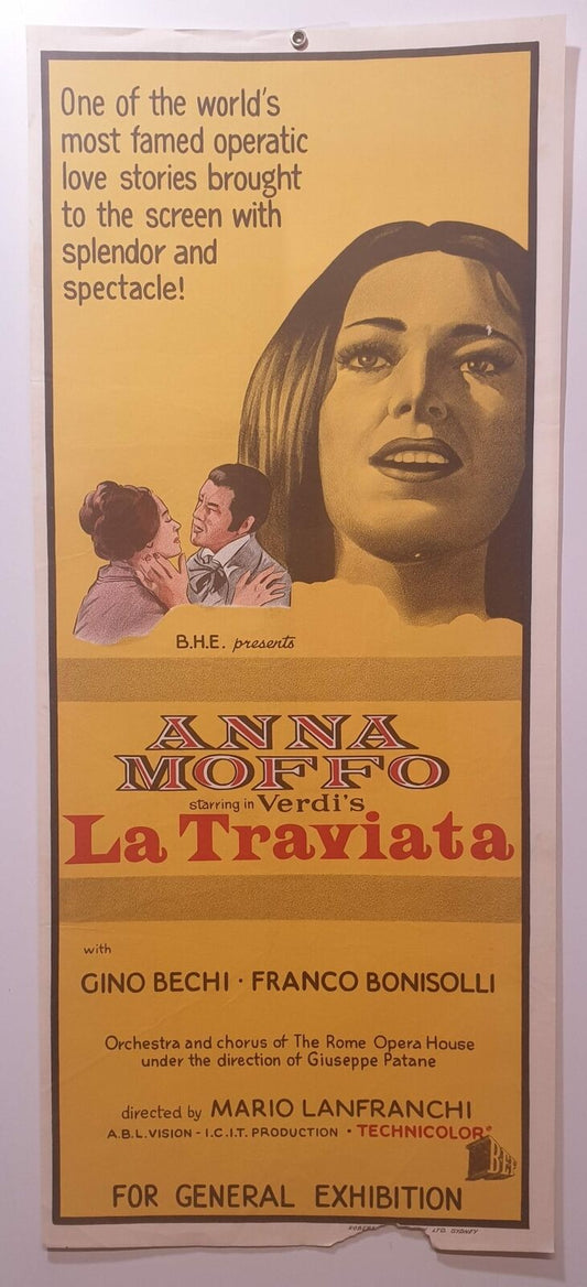 ORIGINAL DAYBILL MOVIE POSTER - LA TRAVIATA - 1968