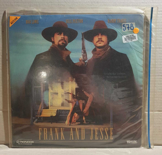 LASERDISC MOVIE - FRANK AND JESSE - Rob Lowe, Bill Paxton, Randy Travis