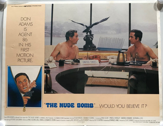 ORIGINAL LOBBY CARD - THE NUDE BOMB (a) - 1980 - title card