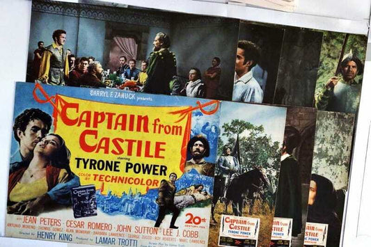 ORIGINAL LOBBY CARDS - CAPTAIN FROM CASTILE - 1948 - set of 8