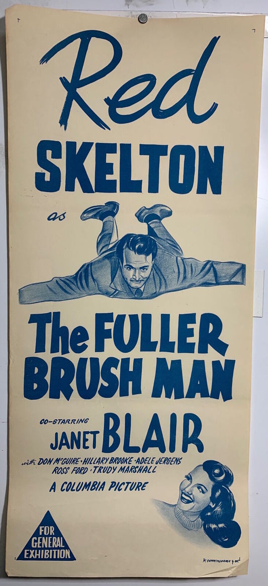 ORIGINAL DAYBILL MOVIE POSTER - THE FULLER BRUSH MAN - 1948