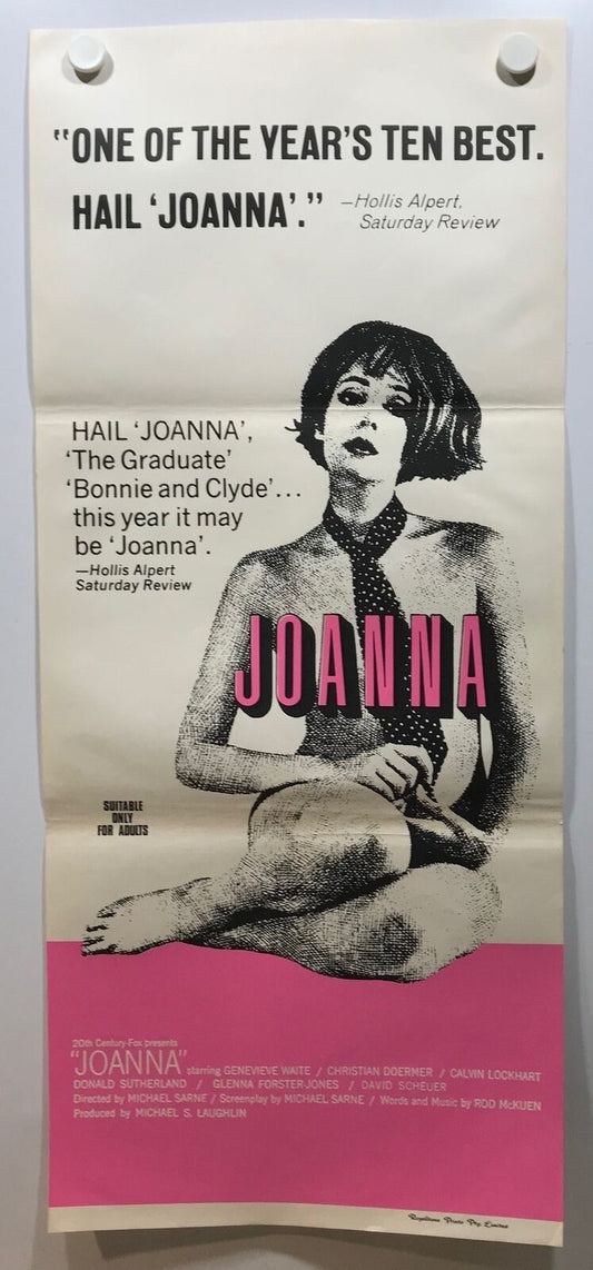 ORIGINAL DAYBILL MOVIE POSTER - JOANNA