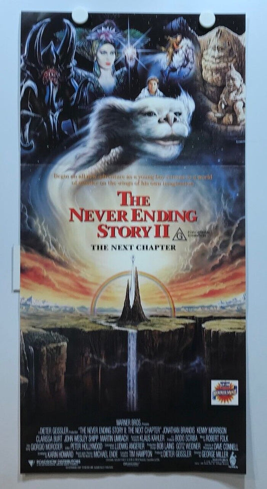 ORIGINAL DAYBILL MOVIE POSTER - THE NEVER ENDING STORY II - 1990 - The next chapter