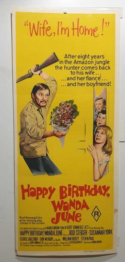 ORIGINAL DAYBILL MOVIE POSTER - HAPPY BIRTHDAY WANDA JUNE