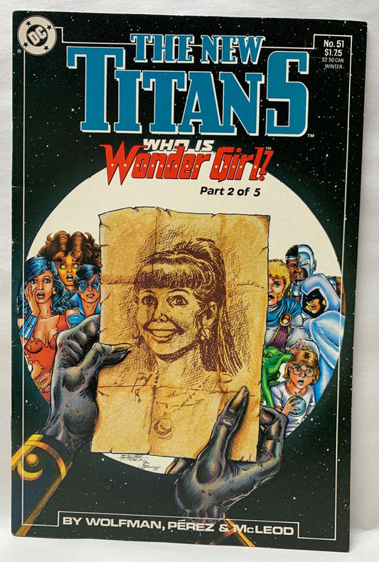 COMIC BOOK ~ THE NEW TITANS #51 WHO IS WONDER GIRL 2 0F 5