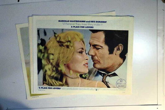 ORIGINAL LOBBY CARDS - A PLACE FOR LOVERS - 1969 - set of 8