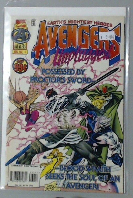 COMIC BOOK -- IRON MAN HULK CAPTAIN AMERICA UNPLUGGED THE AVENGERS MARVEL #6