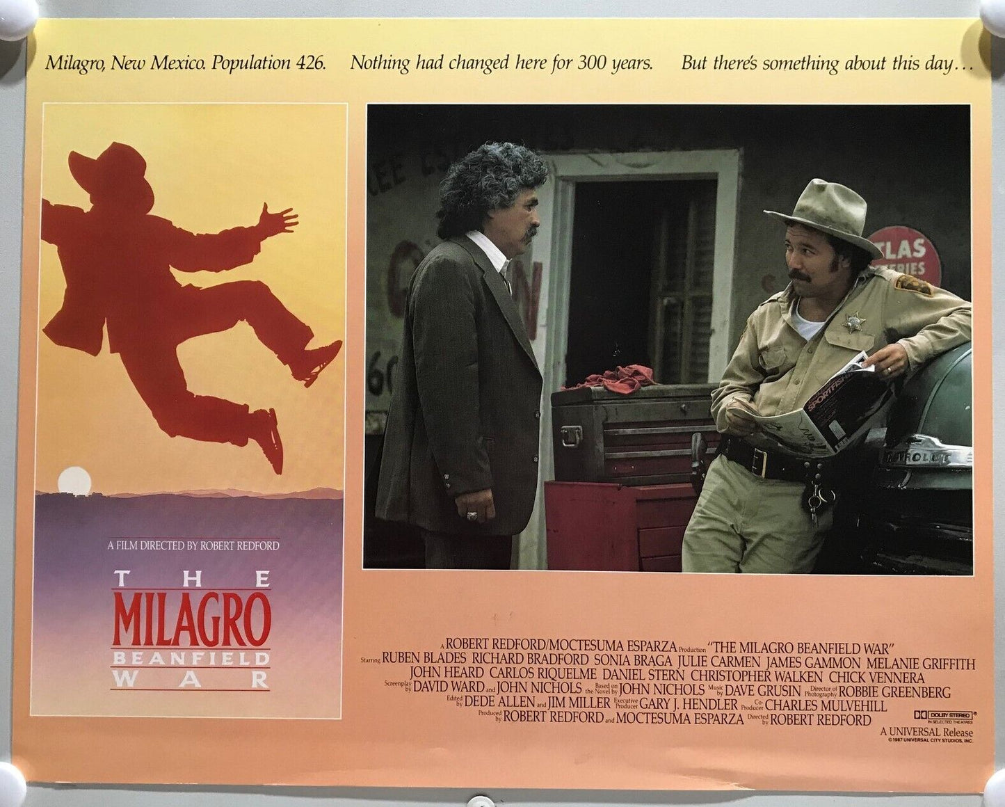 ORIGINAL LOBBY CARDS - THE MILAGRO BEANFIELD WAR - 1988 - set of 8