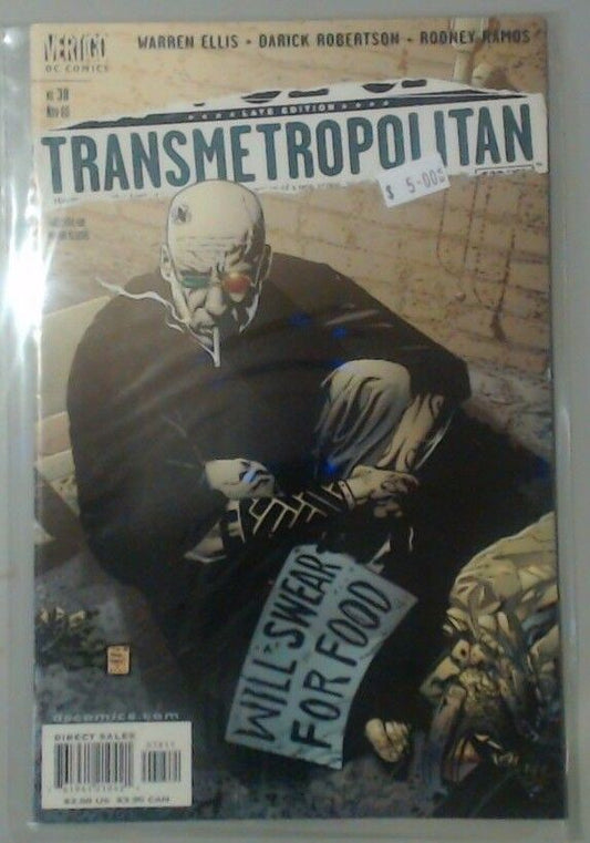 COMIC BOOK MAGAZINE - TRANSMETROPOLITAN VERTIGO DC NO.38