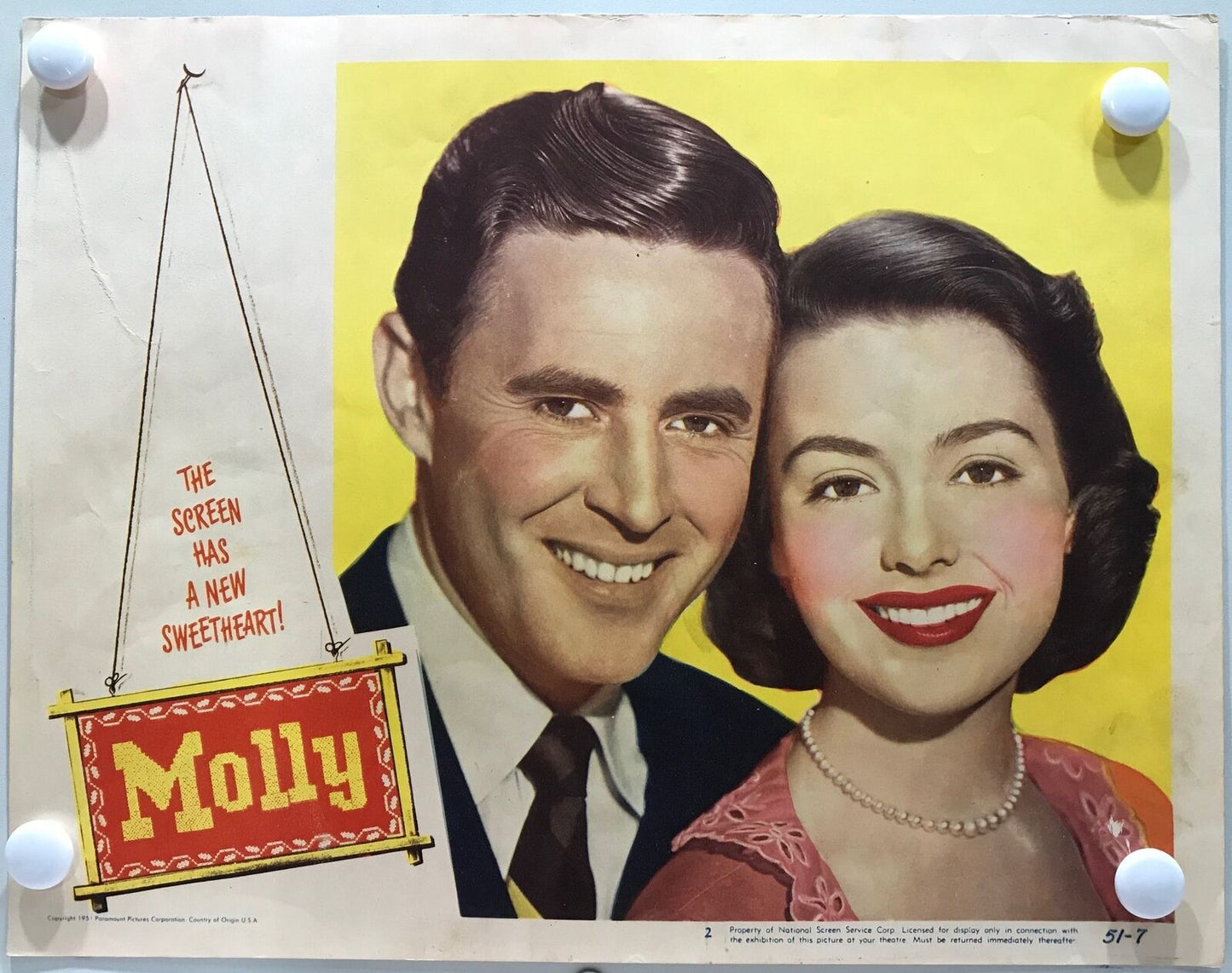 ORIGINAL LOBBY CARDS - MOLLY - 1951 - set of 8