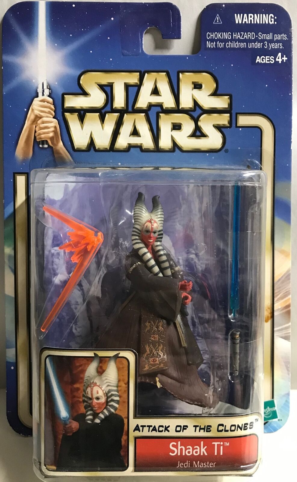 STAR WARS - HASBRO - AOTC - SHAAK TI - "JEDI MASTER" - with Lightsaber, Laser Blast