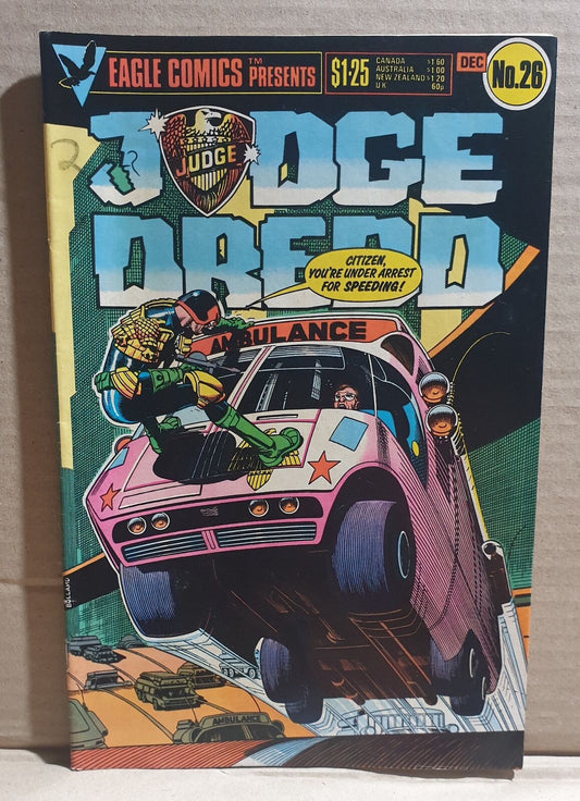 COMIC BOOK - EAGLE COMICS JUDGE DREDD #26