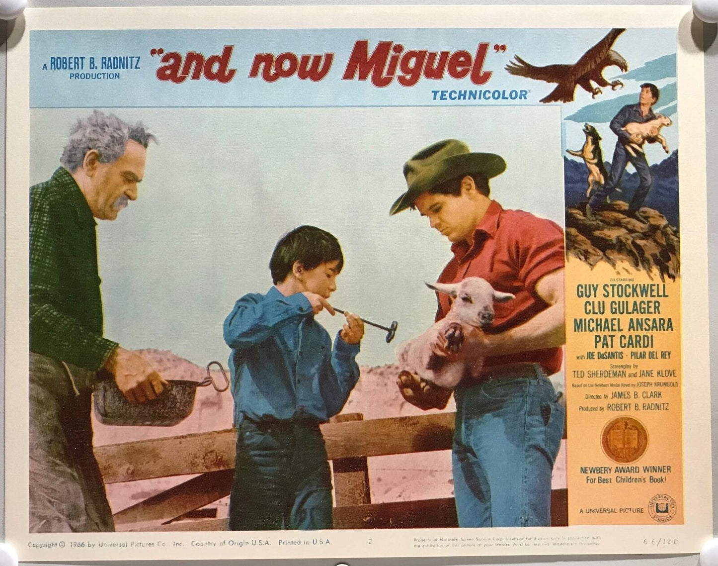 ORIGINAL LOBBY CARDS - AND NOW MIGUEL - 1966 - set of 8