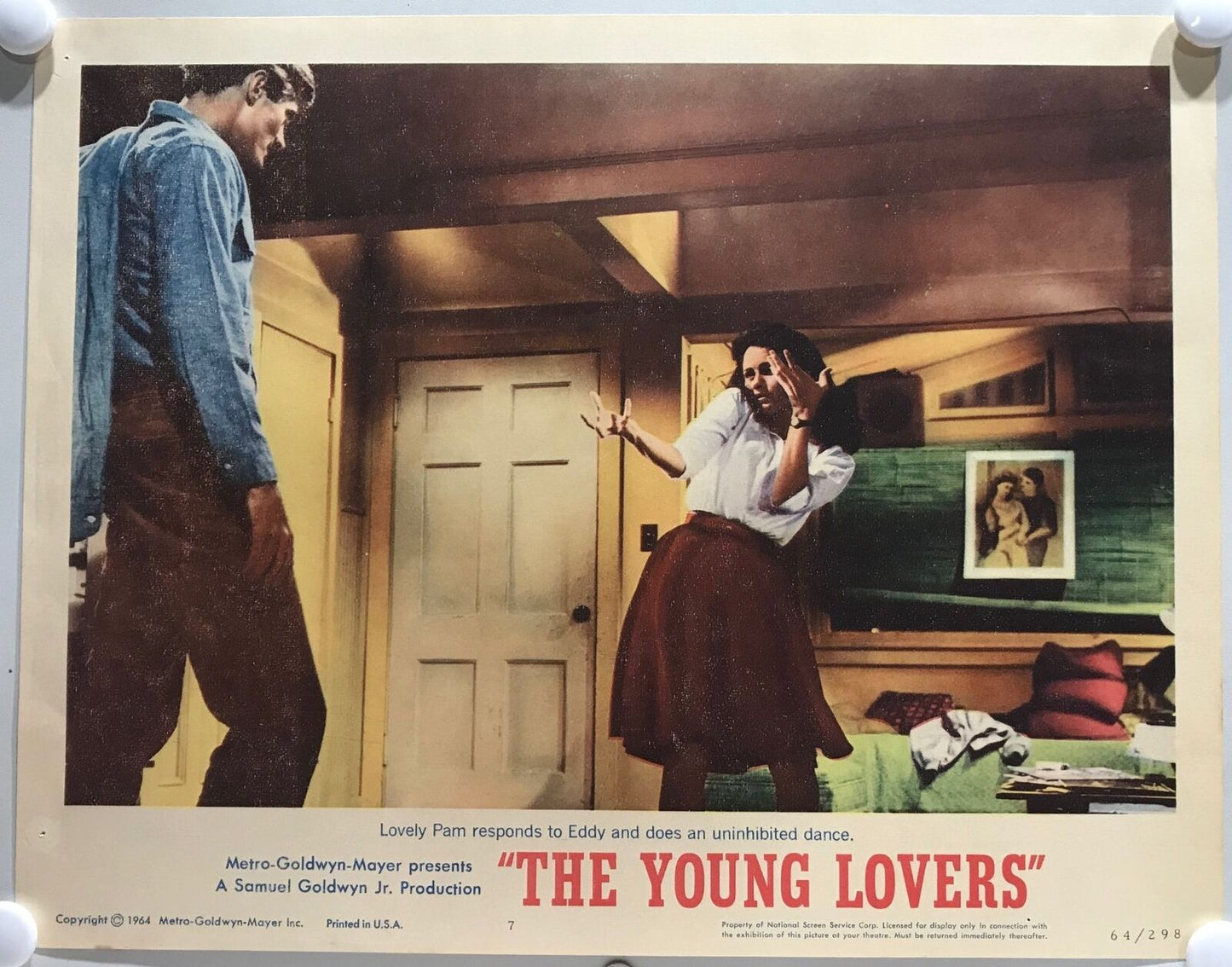 ORIGINAL LOBBY CARDS - THE YOUNG LOVERS - 1964 - set of 8