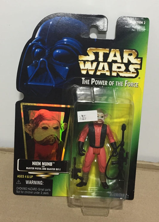 STAR WARS - KENNER - POTF - NIEN NUNB - with Blaster Pistol & Rifle