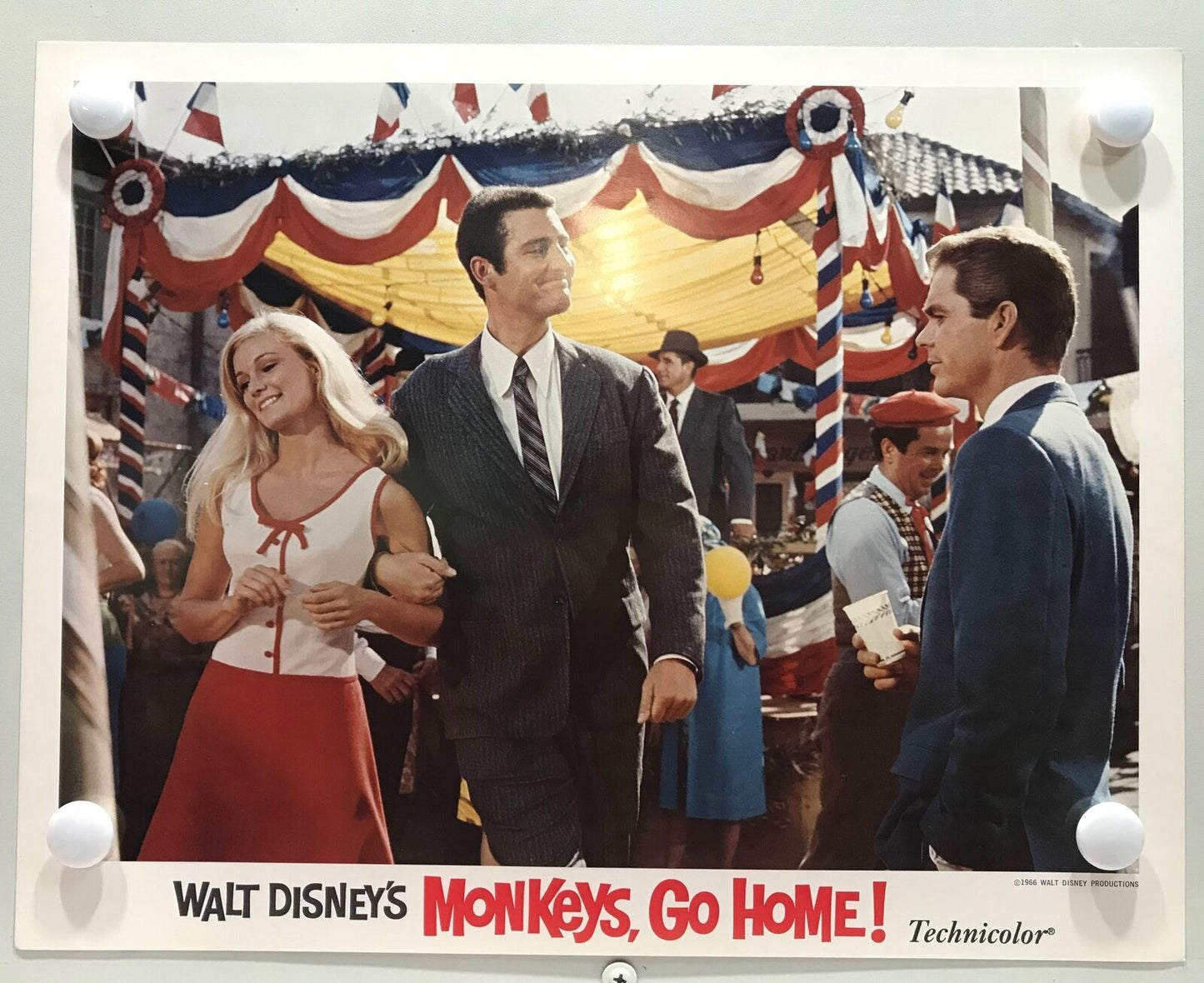 ORIGINAL LOBBY CARDS - MONKEYS, GO HOME! - 1967 - Walt Disney - set of 8 -  M...