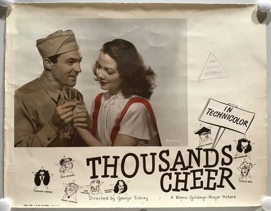 ORIGINAL LOBBY CARDS - THOUSANDS CHEER (b) - 1943 - set of 8