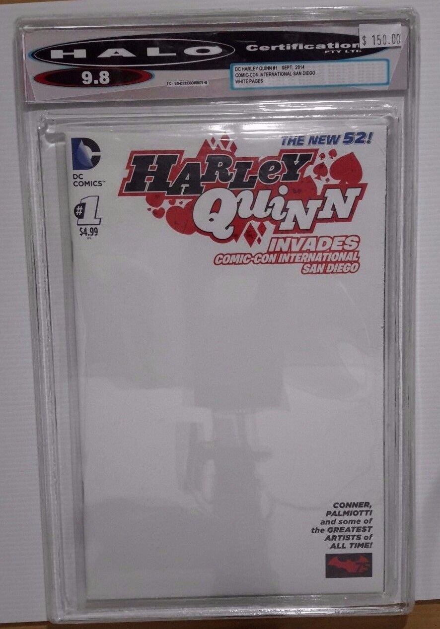 COMIC BOOK - Harley Quinn Invades Comic-con International San Diego #1 Halo 9.8 Graded