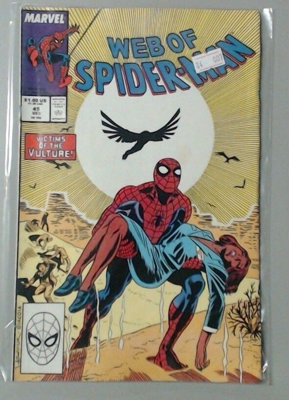 COMIC BOOK - MARVEL COMICS - SPIDER-MAN - WEB OF SPIDER-MAN #45