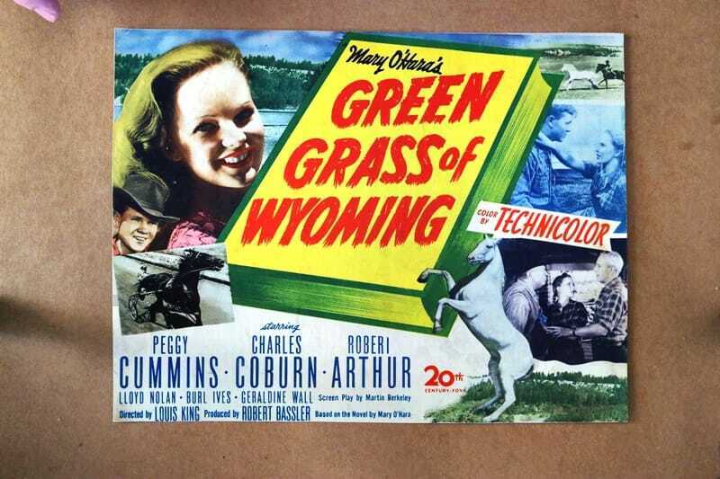 ORIGINAL LOBBY CARD - GREEN GRASS OF WYOMING - 1948 - title