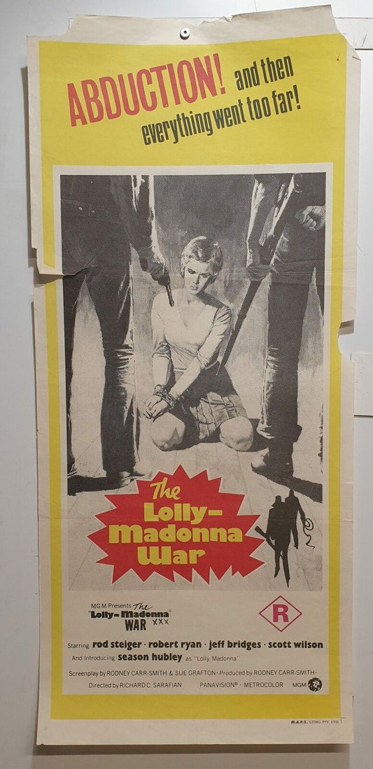 ORIGINAL DAYBILL MOVIE POSTER - THE LOLLY MADONNA WAR - 1973