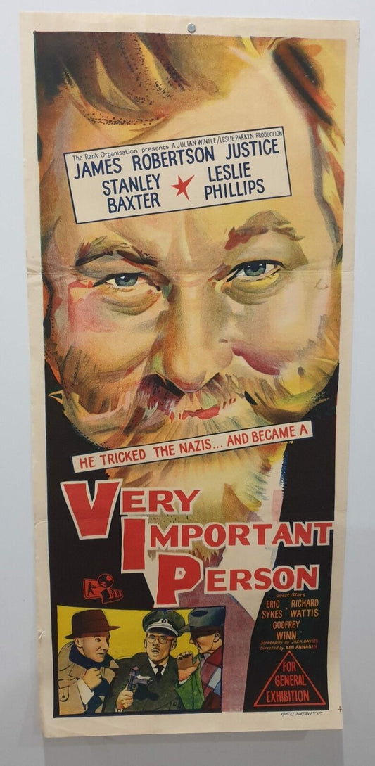 ORIGINAL DAYBILL MOVIE POSTER - VERY IMPORTANT PERSON - 1961