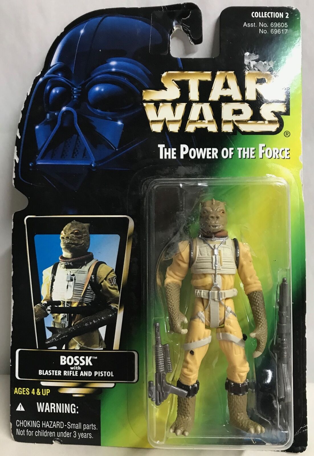 STAR WARS - HASBRO - POTF - BOSSK - with Blaster Rifle, Pistol; Collection: 2