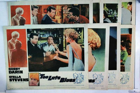 ORIGINAL LOBBY CARDS - TOO LATE BLUES - 1962 - set of 8