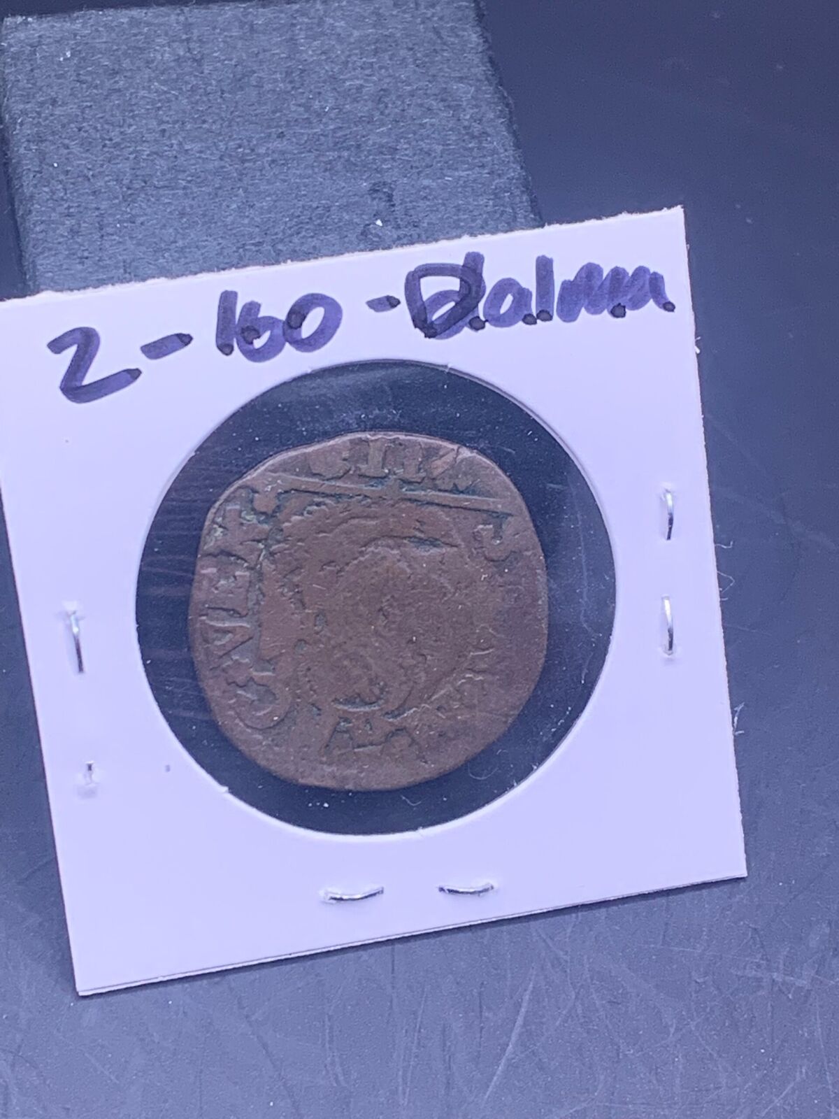 1600s VENICE ITALY COPPER COIN | DALMA ET ALBAN ITALIAN COIN OFFSET STAMPING