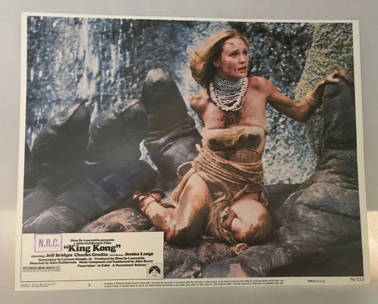 ORIGINAL LOBBY CARD - KING KONG - 1976 - key #3 card