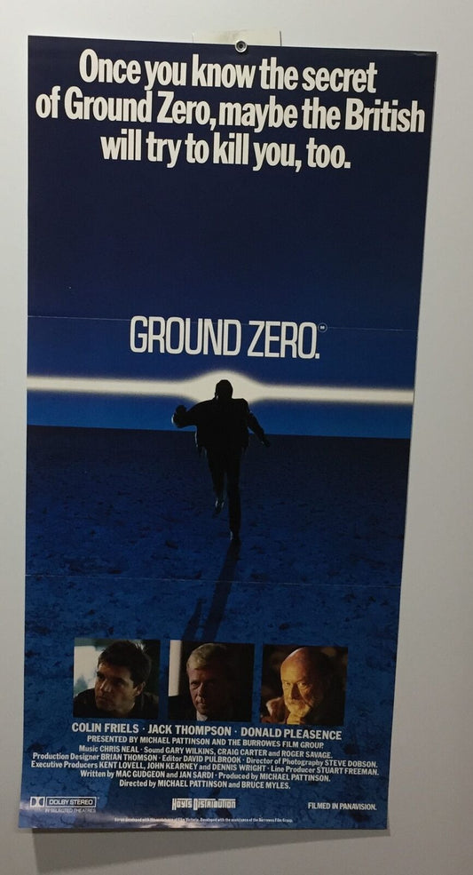 ORIGINAL DAYBILL MOVIE POSTER - GROUND ZERO - AUSTRALIAN