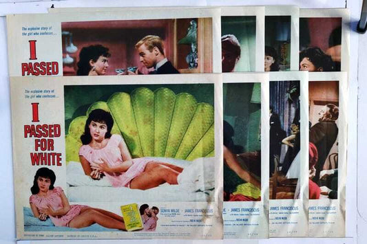 ORIGINAL LOBBY CARDS - I PASSED FOR WHITE - 1960 - set of 8
