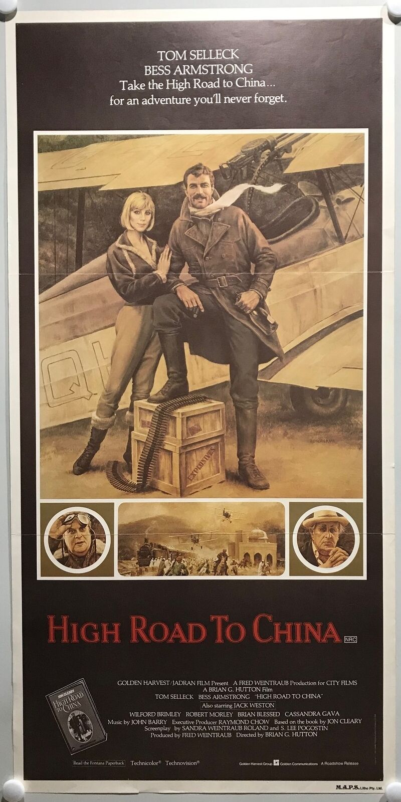 ORIGINAL DAYBILL MOVIE POSTER - HIGH ROAD TO CHINA - (a)