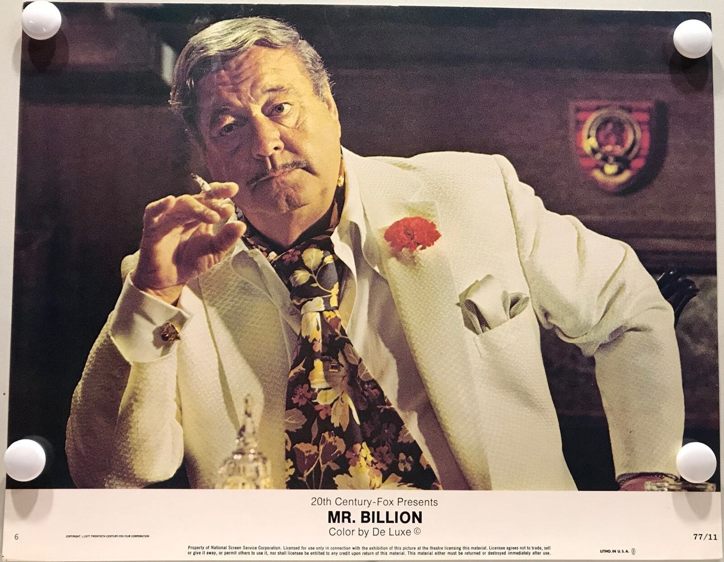 ORIGINAL LOBBY CARDS - MR. BILLION - 1977 - set of 8