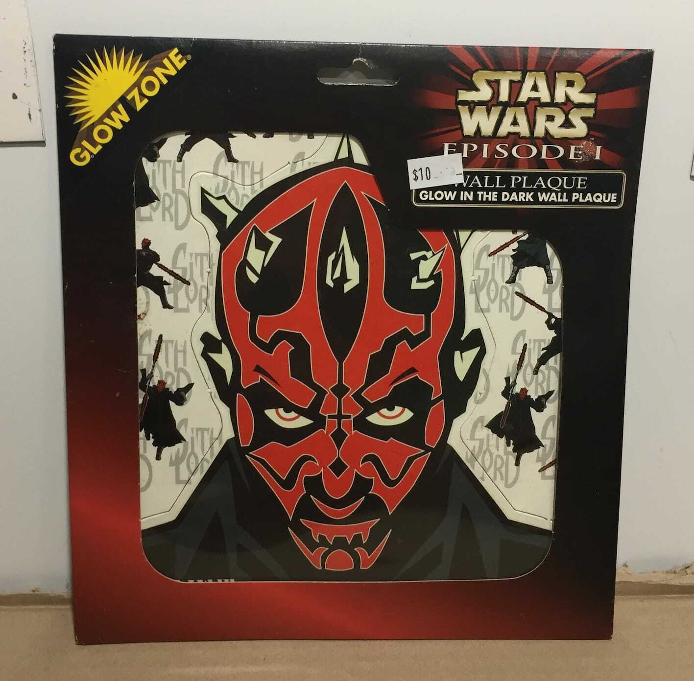 STAR WARS - GLOW ZONE - EPISODE 1 - DARTH MAUL - Glow in the Dark Wall Plaque