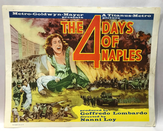 ORIGINAL LOBBY CARD - THE 4 DAYS OF NAPLES - 1962 - title card