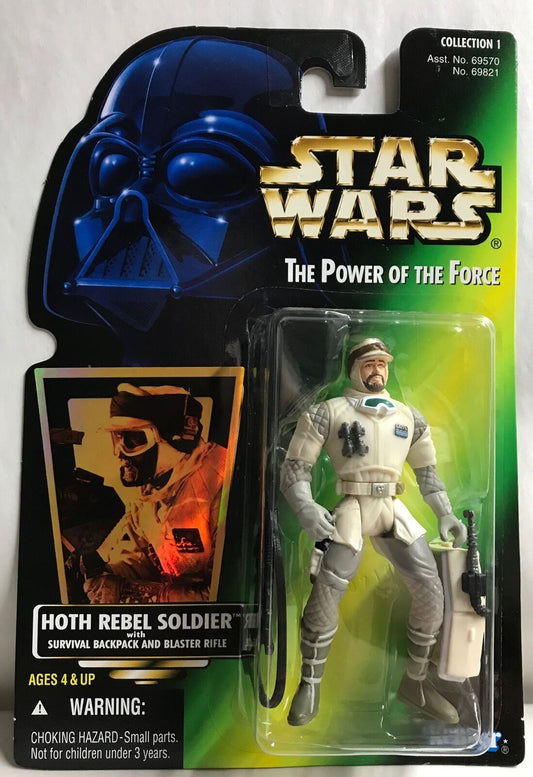 STAR WARS - KENNER - POTF - HOTH REBEL SOLDIER (b) - with Survival Backpack and Blaster Rifle