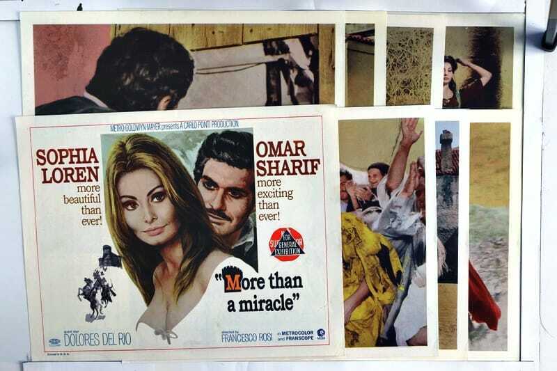 ORIGINAL LOBBY CARDS - MORE THAN A MIRACLE - 1967 - set of 8