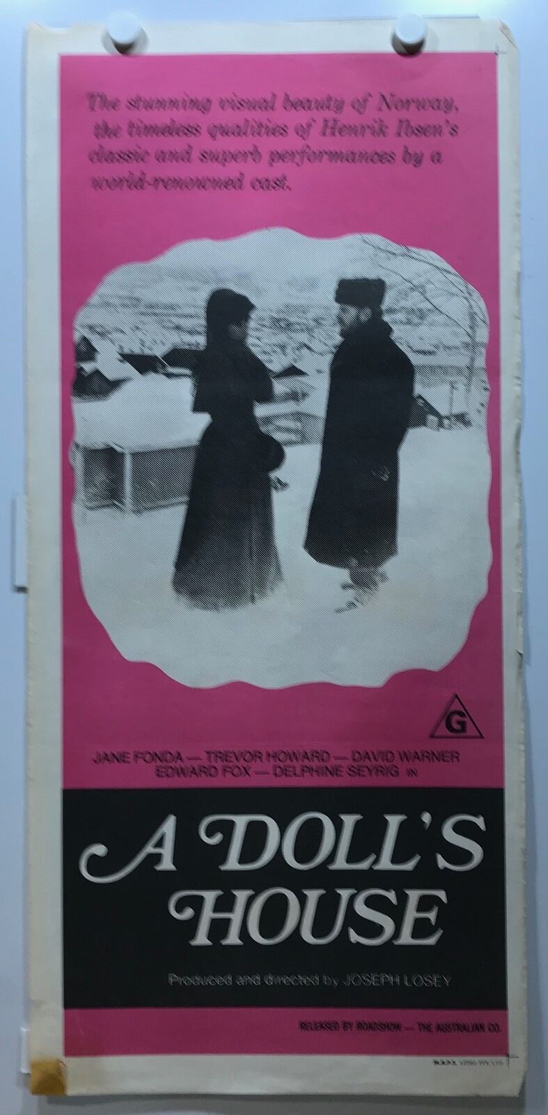 ORIGINAL DAYBILL MOVIE POSTER - A DOLL'S HOUSE