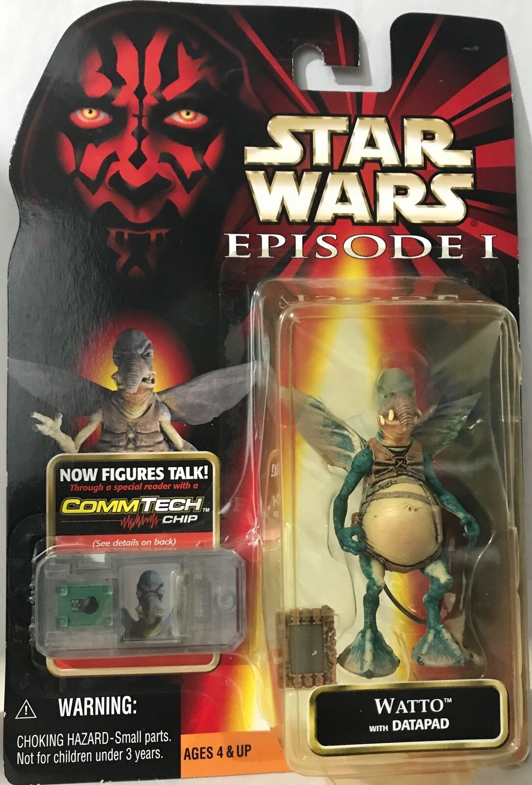 STAR WARS - HASBRO - EPISODE 1 - WATTO - with DataPad and CommTech Chip