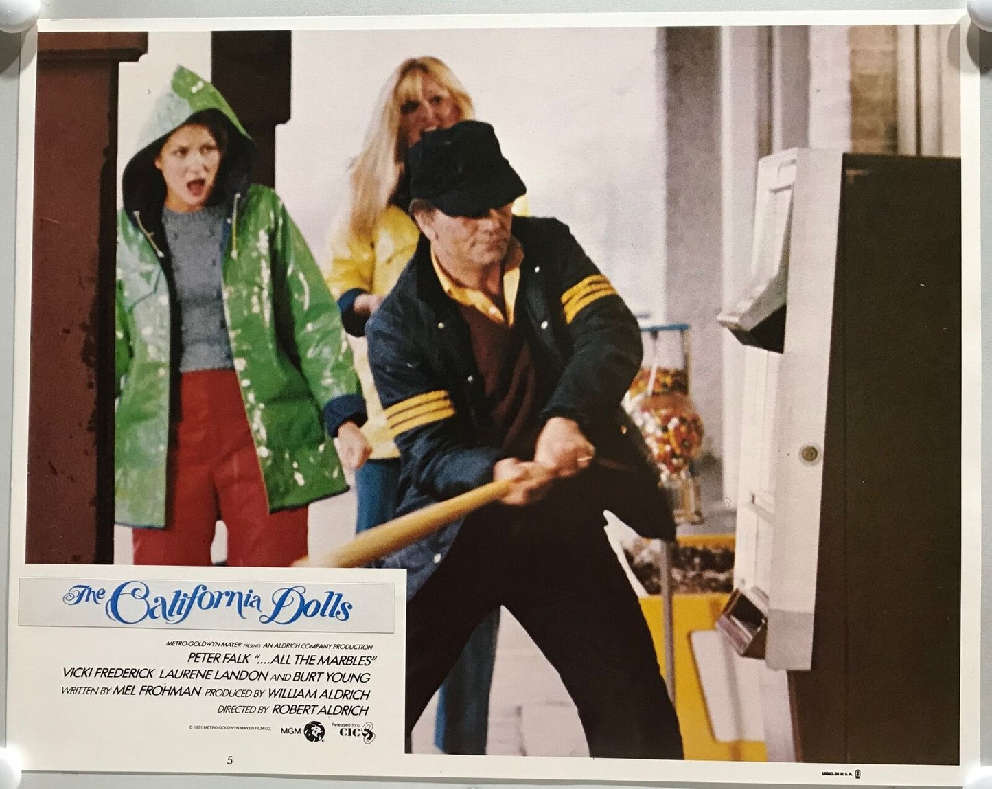 ORIGINAL LOBBY CARDS - THE CALIFORNIA DOLLS aka "...All the Marbles" - 1981